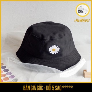 Mũ nón BUCKET thêu hoa cúc họa mi - Nón Thời Trang DT