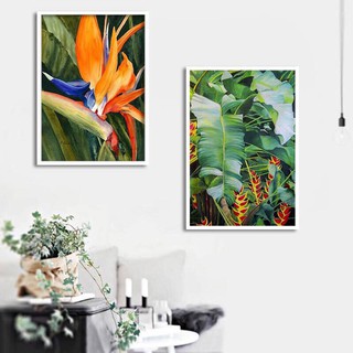 Tranh trang trí phòng ngủ tropical