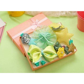 Set 10 nơ kẹp tóc cho bé