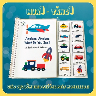 [Học liệu Montessori ] Học liệu tiếng anh - phương tiện giao thông
