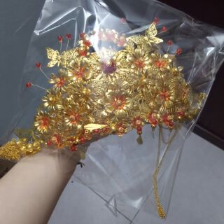 [KÈM ẢNH THẬT LÔ MỚI]  Kim quan cô dâu cổ trang