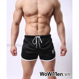 Quần Short Nam Thun Ren Đen - M4