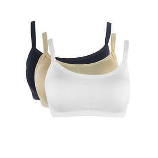 COMBO GỒM 3 ÁO BRA 3 DÂY COTTON SIÊU MỊN (GỒM ĐỦ 3 MÀU: TRẮNG, DA, ĐEN)