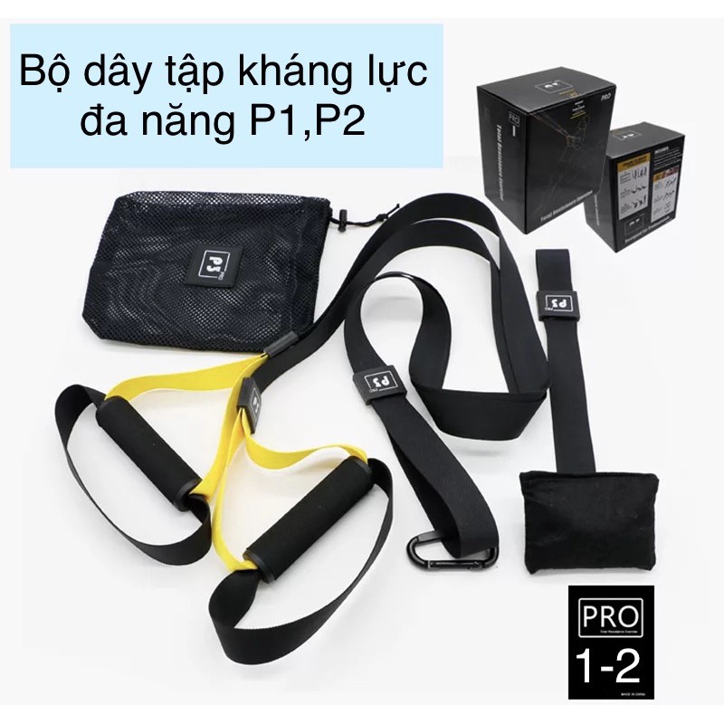 Bộ dây tập kháng lực đa năng GYM &amp; YOGA - THE TRX P1,P2,P3