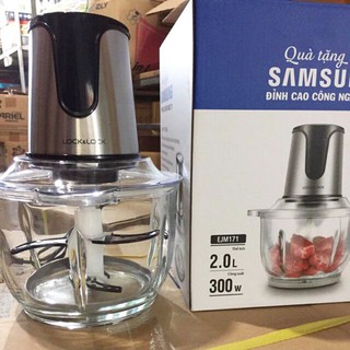 Máy Xay Thịt Lưỡi Đôi Lock&Lock Cối Thuỷ Tinh EJM171 Quà Tặng Từ Samsung