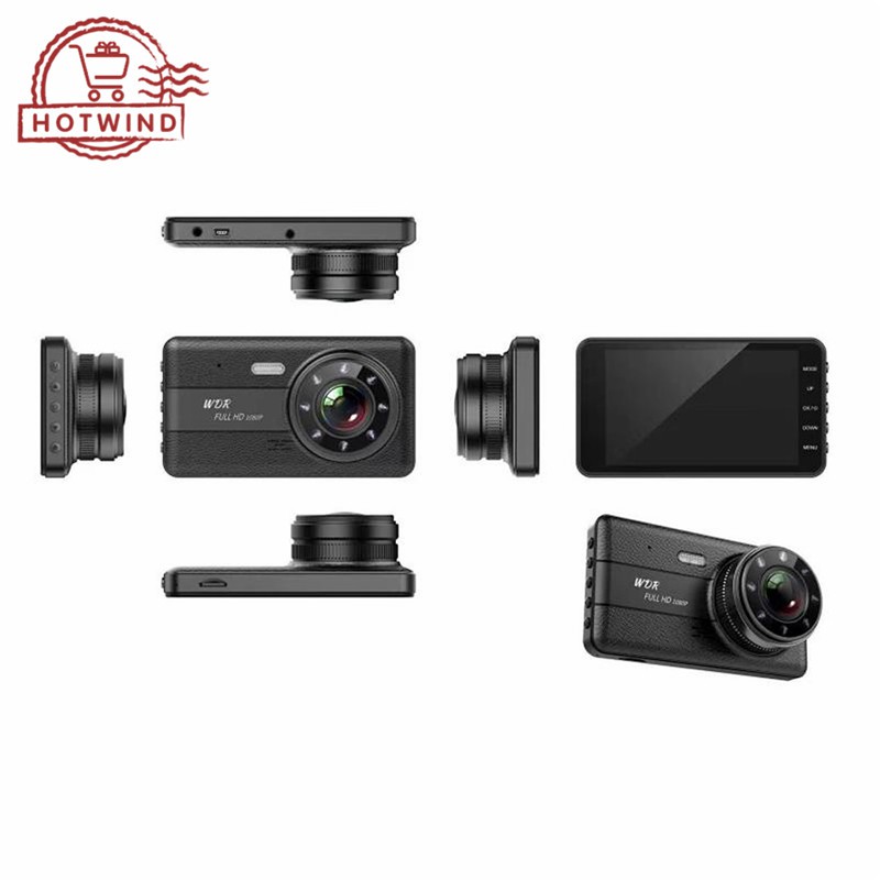 Set máy quay hành trình HW 4" IPS FHD 1080P 170 độ kèm phụ kiện dùng cho xe hơi | BigBuy360 - bigbuy360.vn