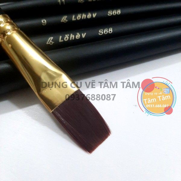 [ TÂM TÂM ]-Cọ đầu vuông S68, Cọ đầu bằng bán lẻ theo size-
