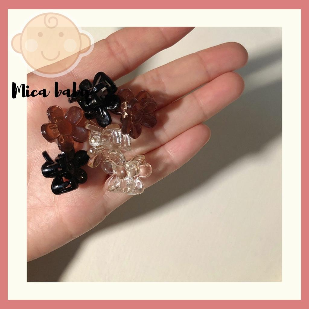 Set 2 chiếc kẹp tóc cho bé hình bông hoa Mica Baby KT20