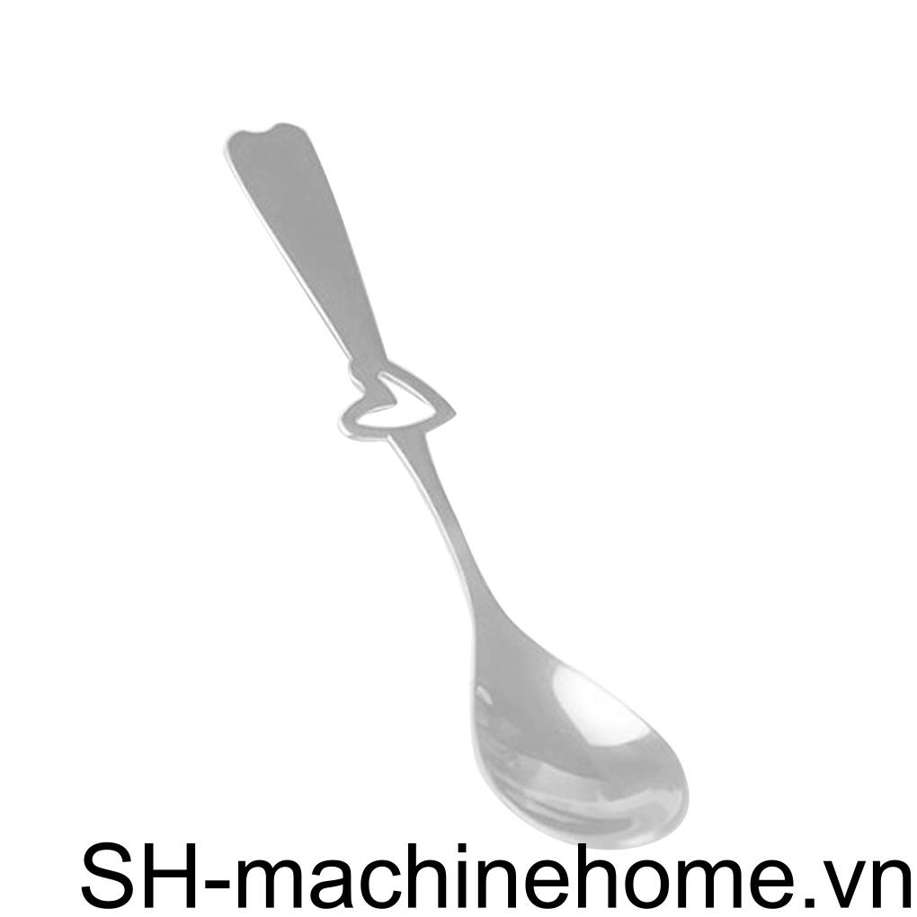 Muỗng Cà Phê Bằng Thép Không Gỉ Thiết Kế Trái Tim Độc Đáo Dễ Thương Tiện Dụng