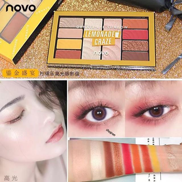 Bảng Mắt Novo 3in1 Ornate Kiêm Bắt Sáng Và Má Hồng Hàng Nội Địa Trung | BigBuy360 - bigbuy360.vn