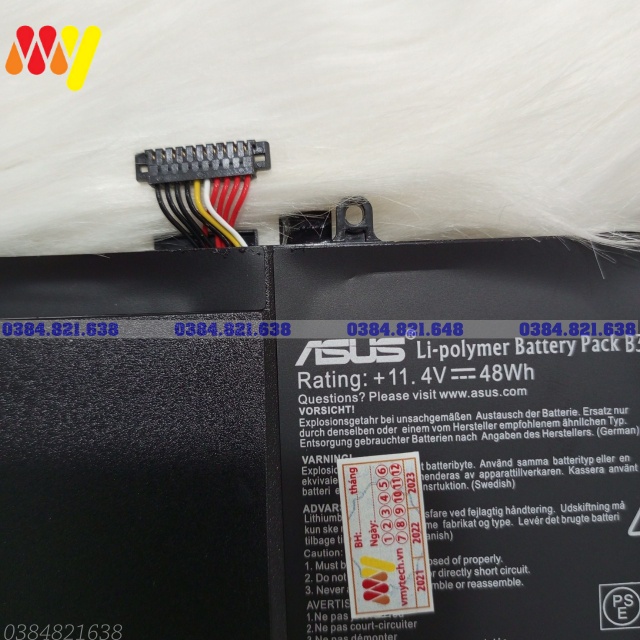 Pin Laptop ASUS VivoBook R553L R553LN / N591LB Q551LN Q551New 100%. Bảo hành toàn quốc 1 đổi 1