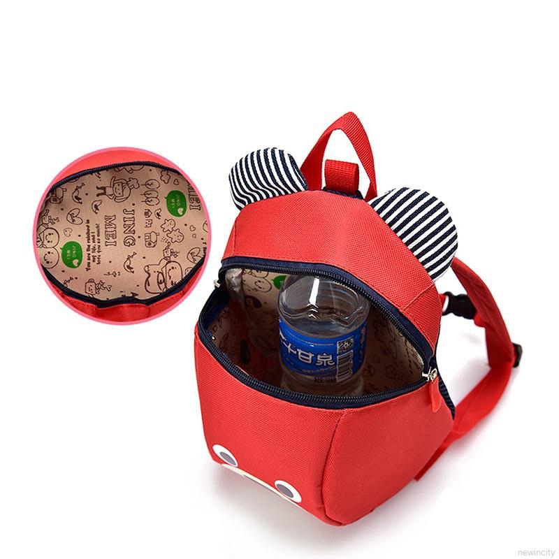 Baby Boys Girls Schoolbag Baby Cute Bear Anti-lost Backpack