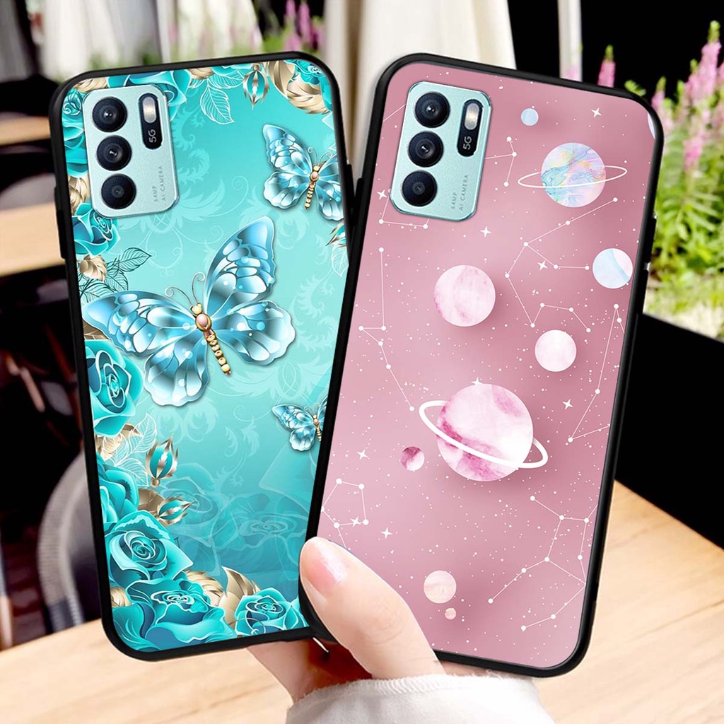Ốp lưng Oppo RENO 6Z 5G in hình hoa xinh xắn, hiện đại , thời trang ,phong cách