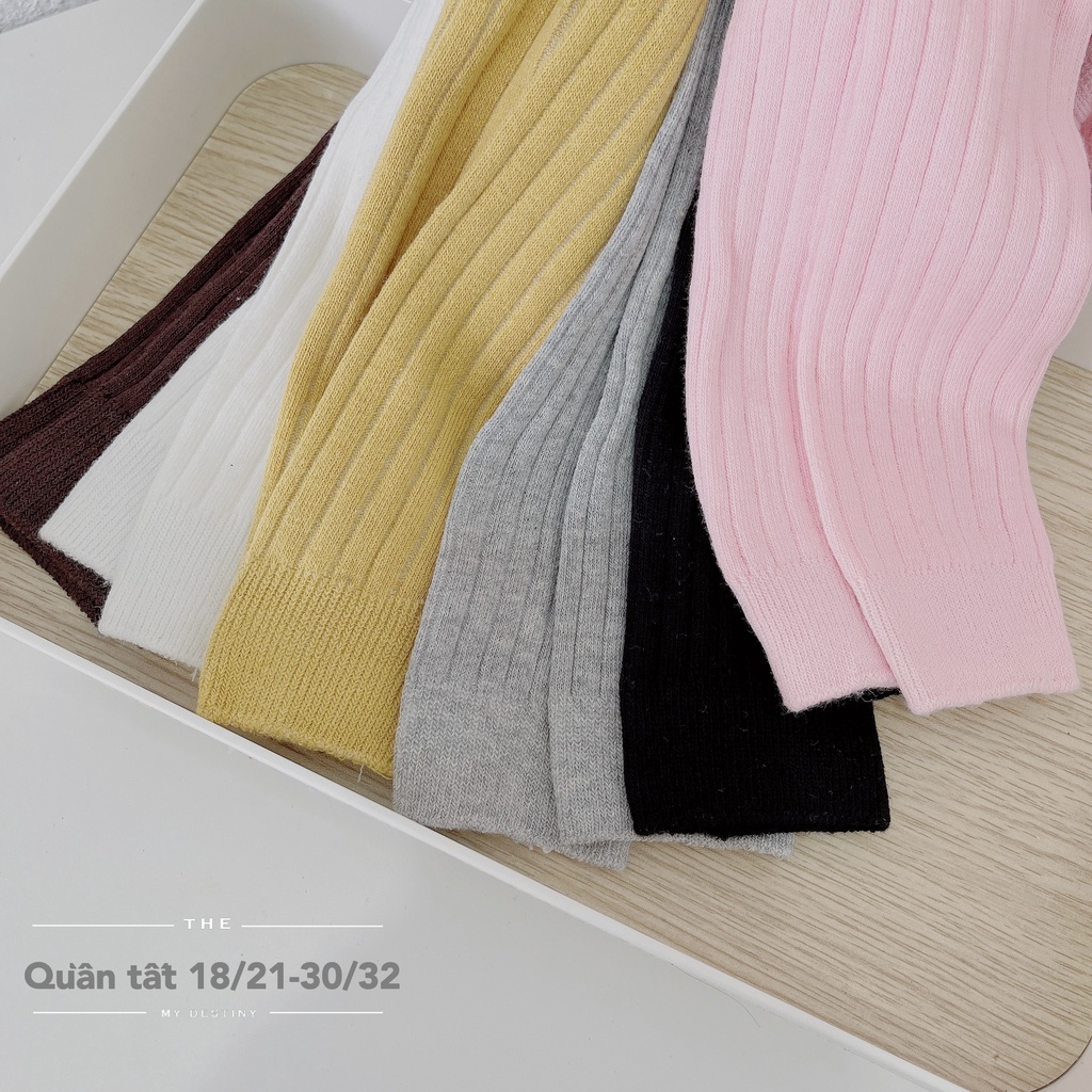 Quần legging trơn bé gái hàng quảng châu, quần tất len trơn màu xinh xắn cho bé