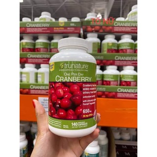 Viên uống hỗ trợ đường t.iết n.iệu Trunature Cranberry 650mg 140 viên l