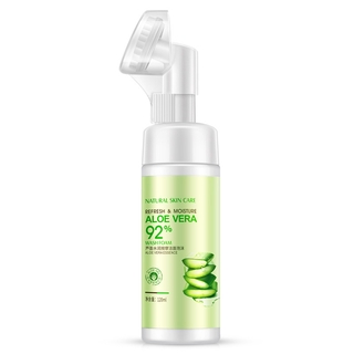 【Hot selling】 Bioaqua aloe vera bubble foam cleanser with brush tip massage face wholesale