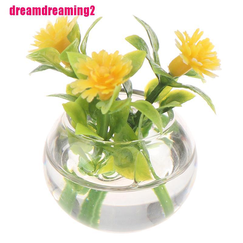 Chậu Cây Giả Trang Trí Nhà Búp Bê Tỉ Lệ 1:
