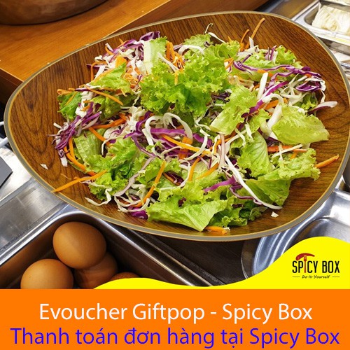 Miền Nam [Evoucher] Phiếu quà tặng Buffet dành cho 3 nguời trị giá 426.000 VNĐ tại nhà hàng Spicy Box