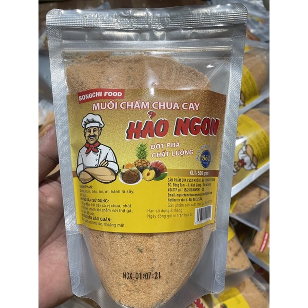 Muối chấm chua cay Hảo Ngon- songchi food - zip 500gram