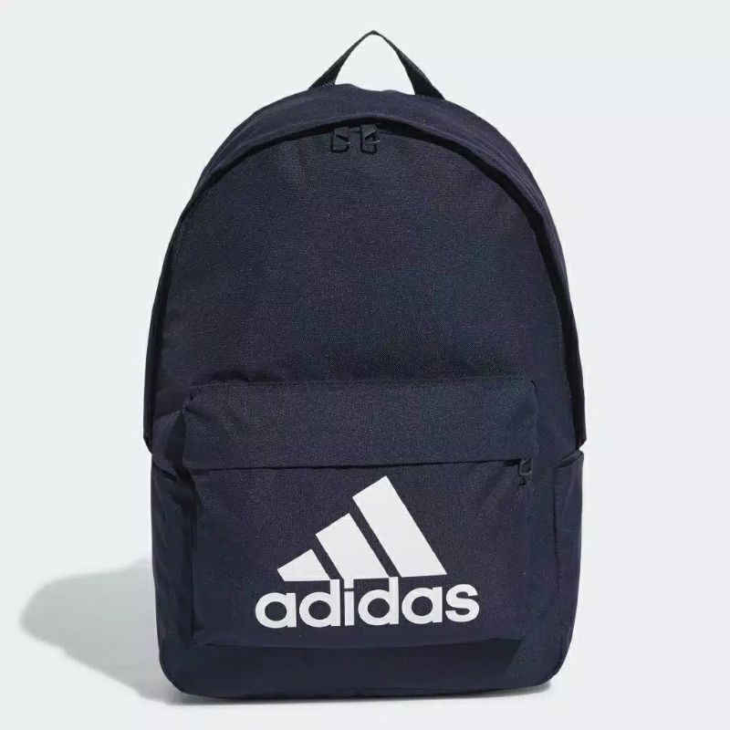 Ba Lô Thể Thao Adidas Màu Xanh Dương In Logo Lớn Kiểu Cổ Điển Cá Tính Cho Nam Và Nữ