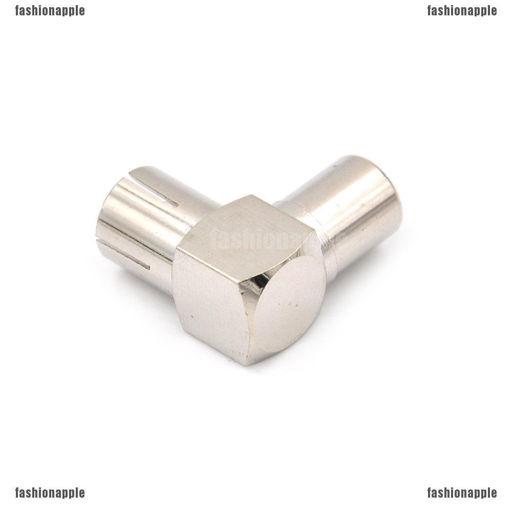 Đầu nối cáp tivi bằng kim loại dạng chứ L 90 độ