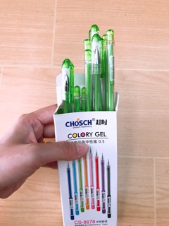 Hộp viết gel 12 cây