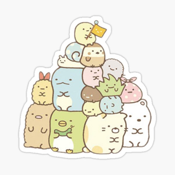 [HOT - SIÊU HỜI] Sticker Dán hình thú lười nhật bản Siêu dễ thương - Hàng nhập - Sumikko Gurashi Japan