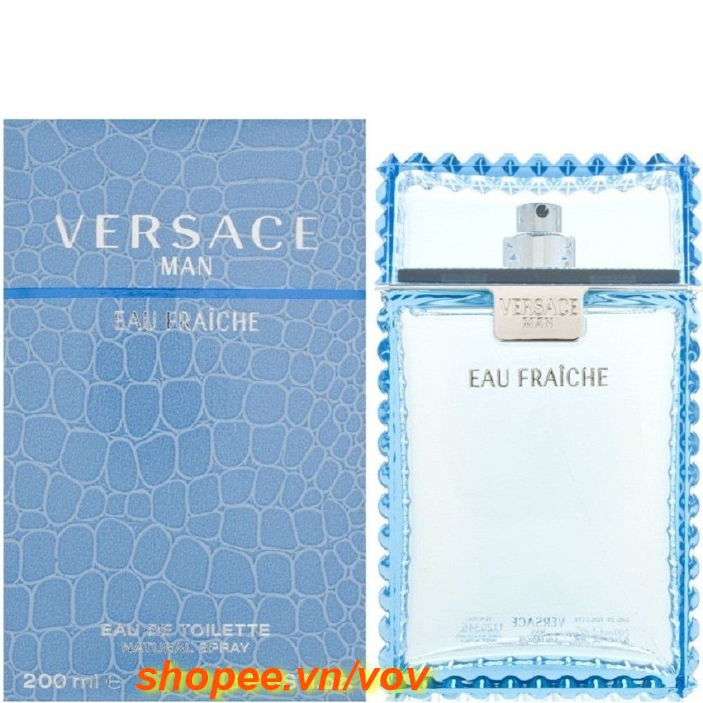 Nước Hoa Nam 200ml Versace Man Eau Fraiche 100% chính hãng, VOV cung cấp & bảo trợ.