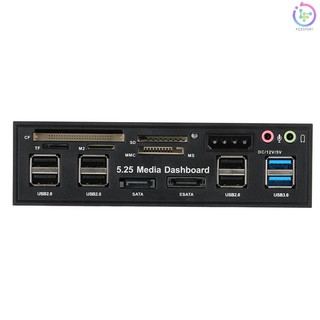 PCER♦Multi-Function USB 3.0 Hub eSATA SATA Port Internal Card Reader PC Dashboard Media Front Panel