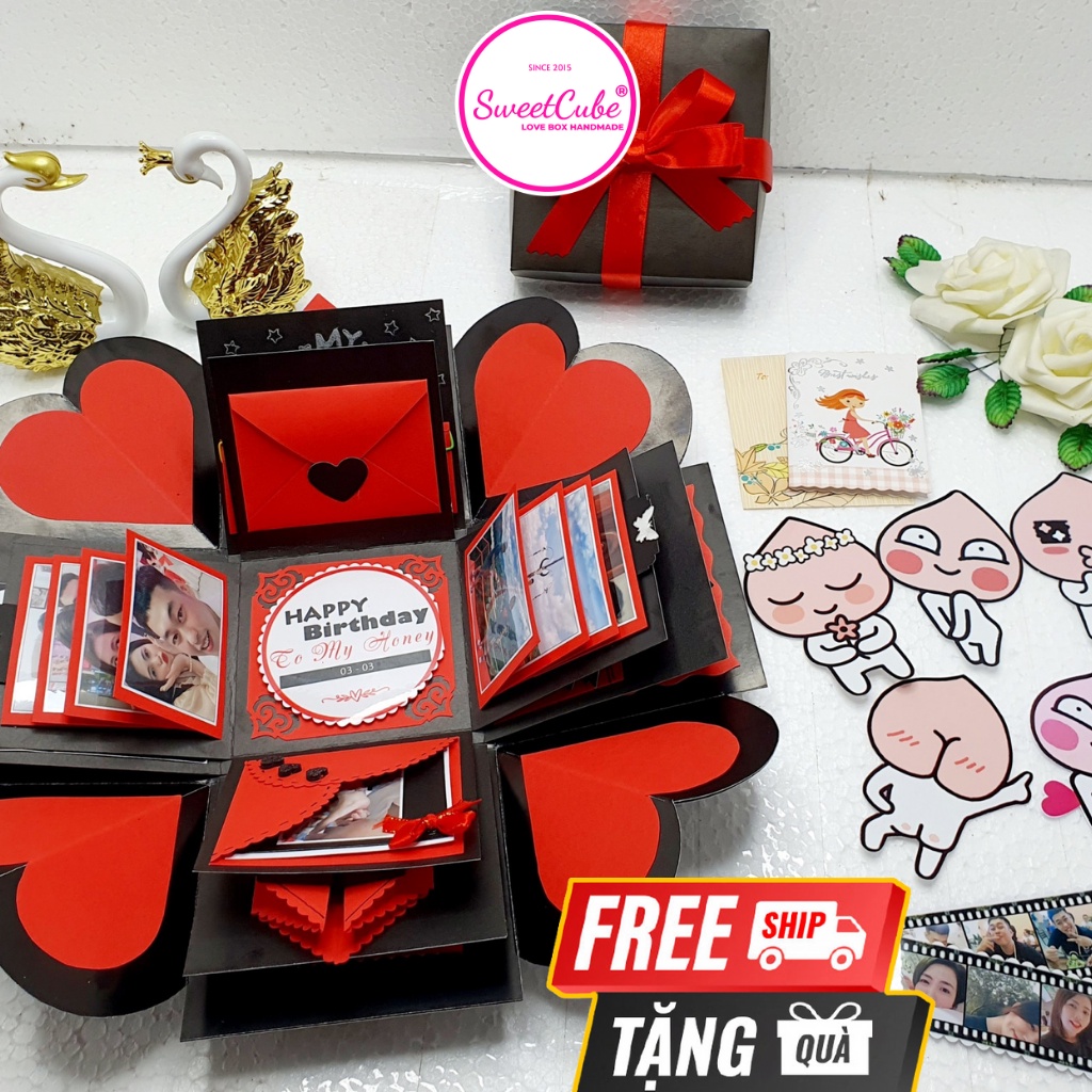 Quà Tặng Sinh Nhật tặng người yêu ngày Anniversary, Valentine, Noel Siêu Cute_SweetCube