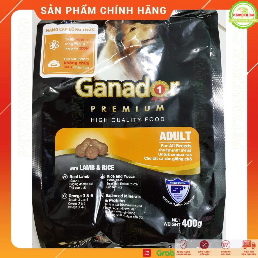 [xả kho hết date] Ganador Premium Adult - Thức ăn cho chó trưởng thành vị gà và cừu 400g