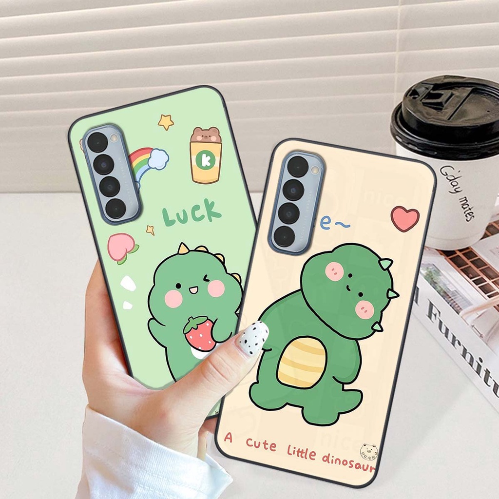Ốp Oppo Reno4 /  Reno4 Pro / Reno 4 in hình khủng long Dino siêu dễ thương