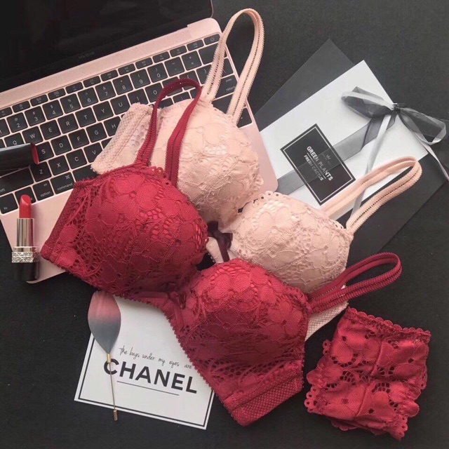 Set bộ đồ lót ren nâng ngực không gọng giá sỉ