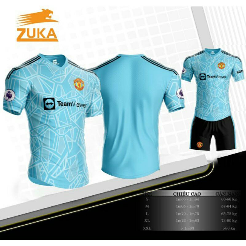 Bộ quấn áo đá bóng  MU 2022 thun thái cao cấp( cam kết y hinh)