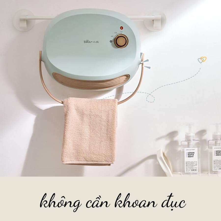 Máy Sưởi Để Bàn, Treo Tường Bear DNQ-A19B1 Chống Khô Da, Máy Sưởi Gốm Chống Thấm Nước An Toàn Cho Mẹ Và Bé