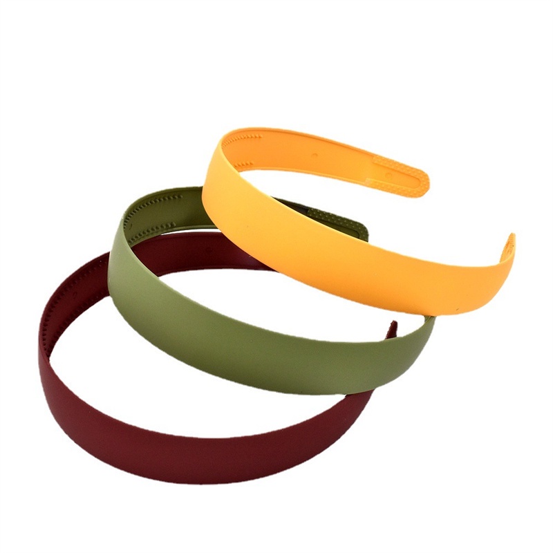 Băng Đô Cài Tóc Bằng Nhựa Mặt Nhám Màu Kẹo Chống Trượt Thời Trang