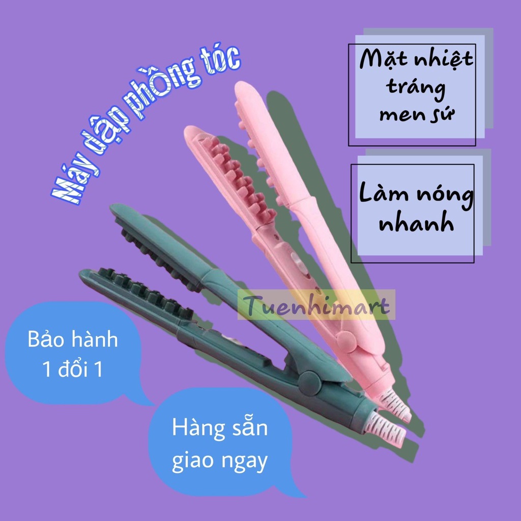Máy dập xù tóc máy dập phồng tóc chân vuông không làm gãy tóc phủ gốm bảo vệ tóc