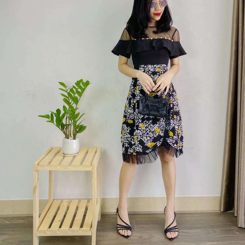 Váy xòe nữ - Áo nữ hoa bèo đính ngọc hàng thiết kế trẻ trung phù hợp đi chơi, đi làm chất vải mát mẻ | BigBuy360 - bigbuy360.vn