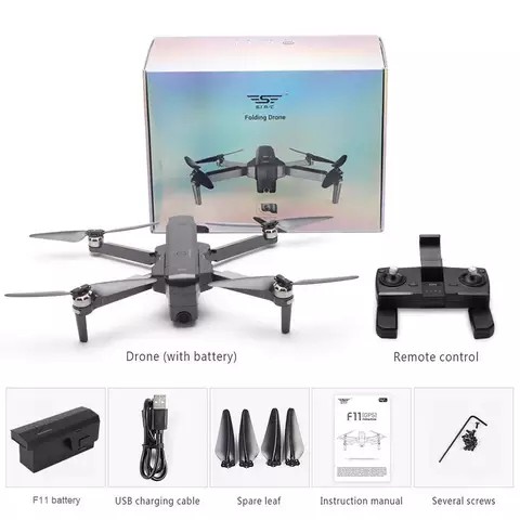 Flycam SJRC F11 PRO 2K Bay 25 Phút , xa 1,2 km , động cơ không chổi than