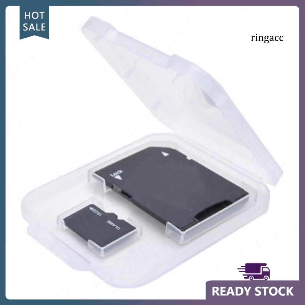 Set 5 Hộp Nhựa Trong Suốt Đựng Thẻ Nhớ SD TF