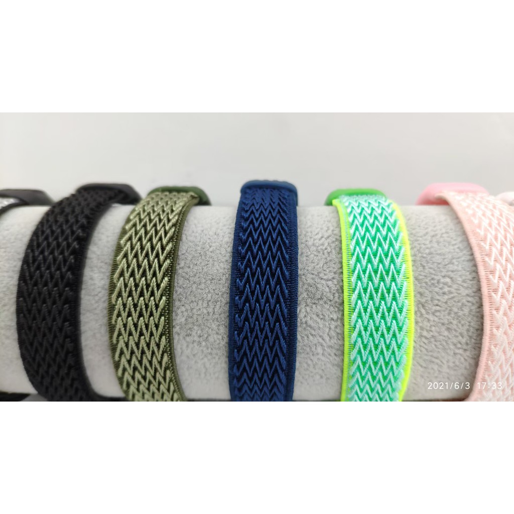 Dây đeo thay thế bằng sợi nylon mềm co giãn dành cho Xiaomi Mi Band 3 / 4 Mi Band 5 / 6