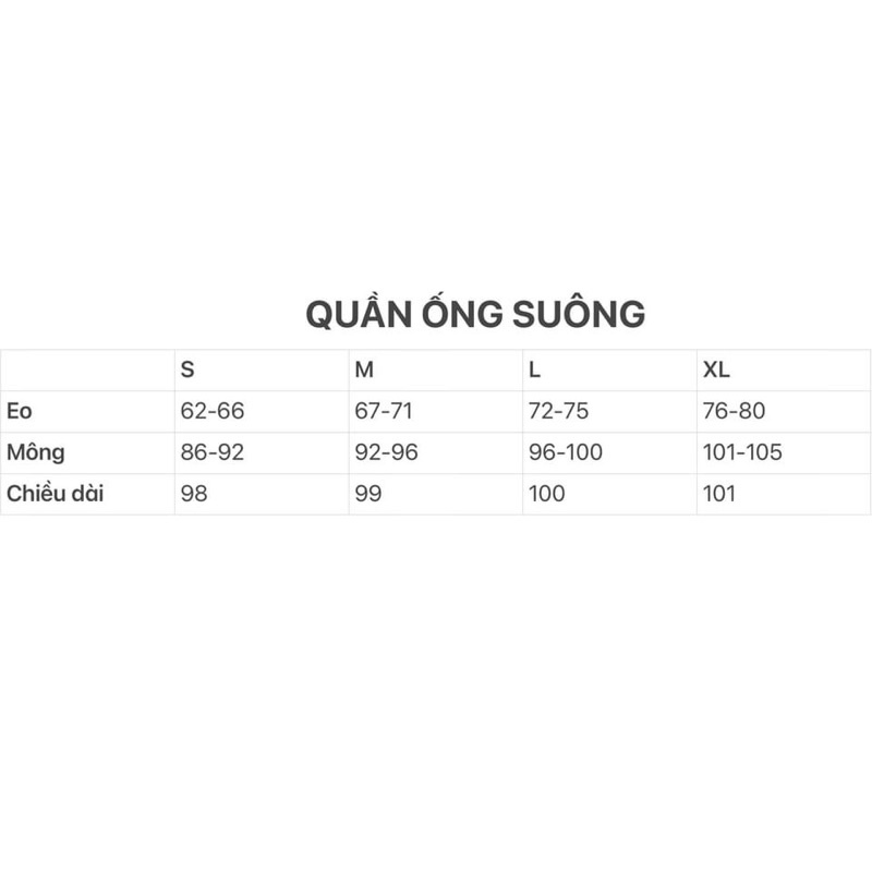 Quần suông ống rộng 7 màu