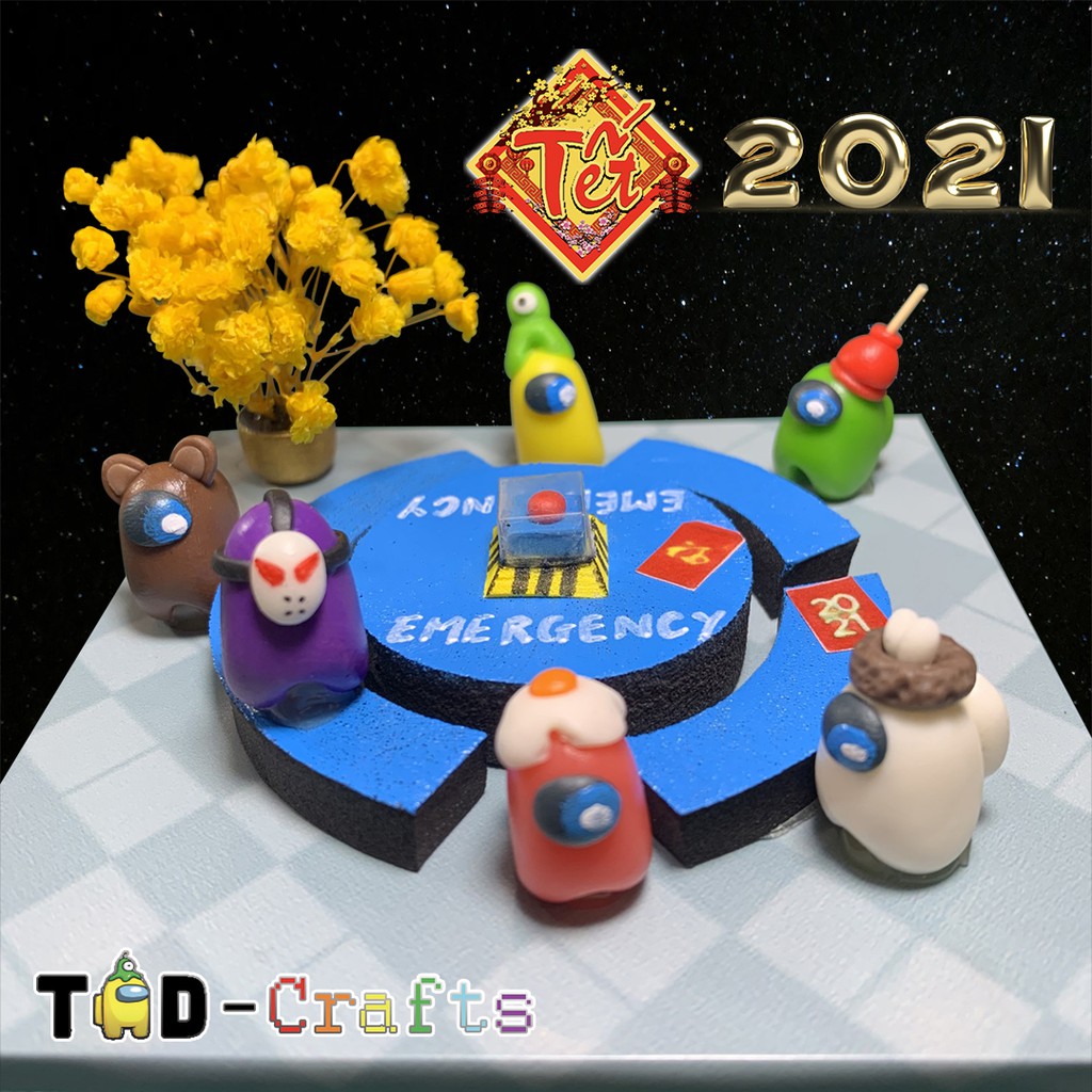 Mô hình Among Us handmade - Cafeteria 01 ( Quà tặng cực kute )