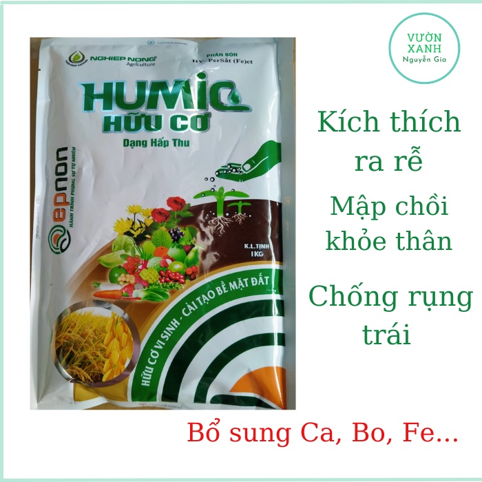 Phân Bón Humic Hữu Cơ Dạng Viên - Kích Thích Ra Rễ Cực Mạnh - Chống Rụng Trái Bịch 1kg