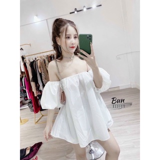 Áo trễ vai tay bồng