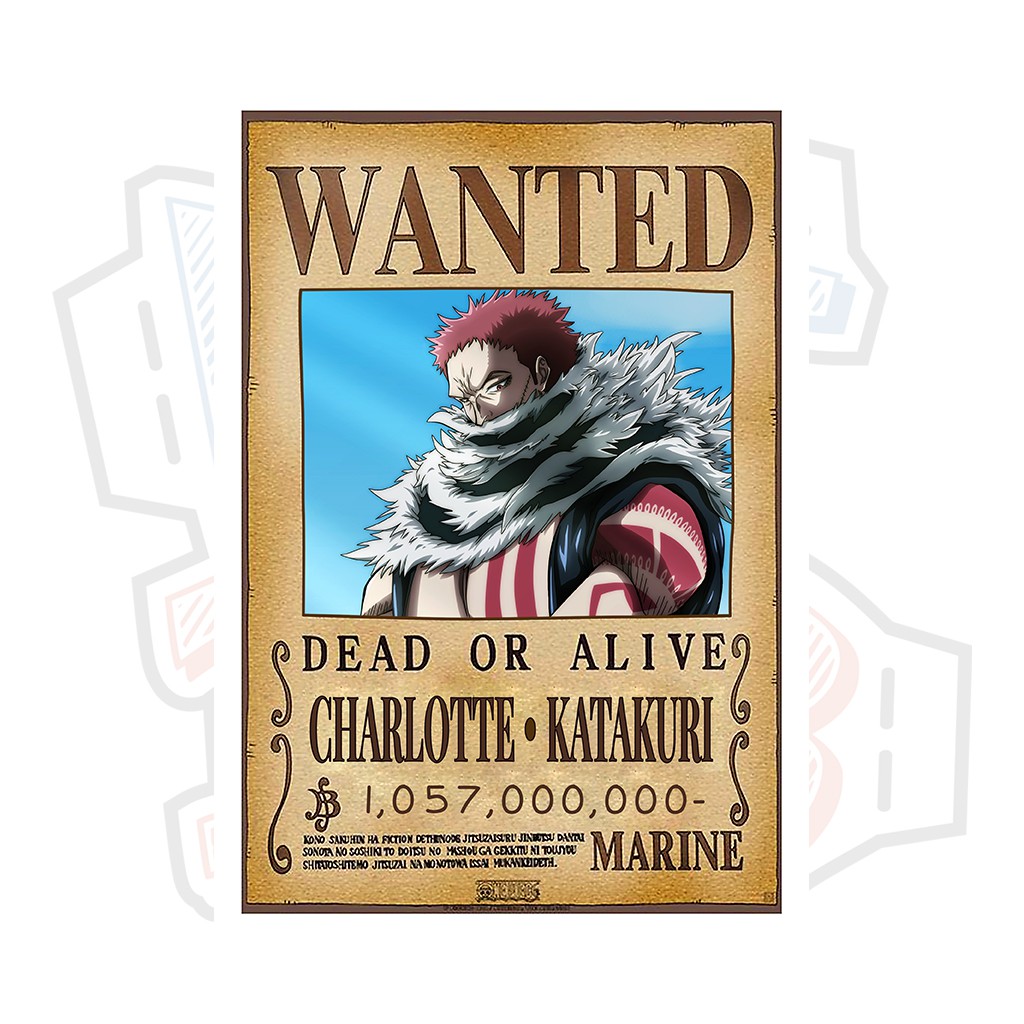 Poster truy nã Charlotte Katakuri - One Piece