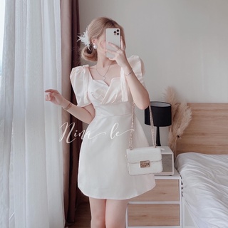 Đầm tacta nơ vai nina le
