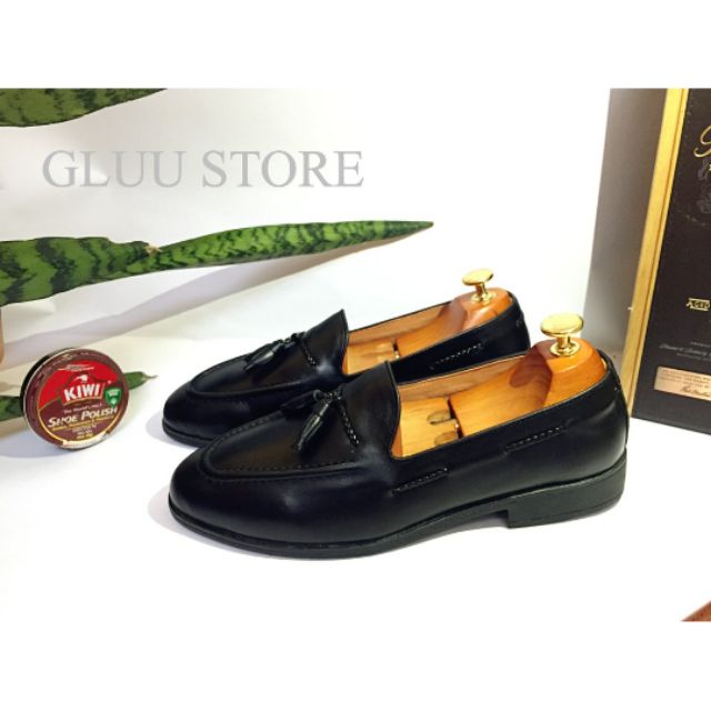 Giầy lười nam da bò thật