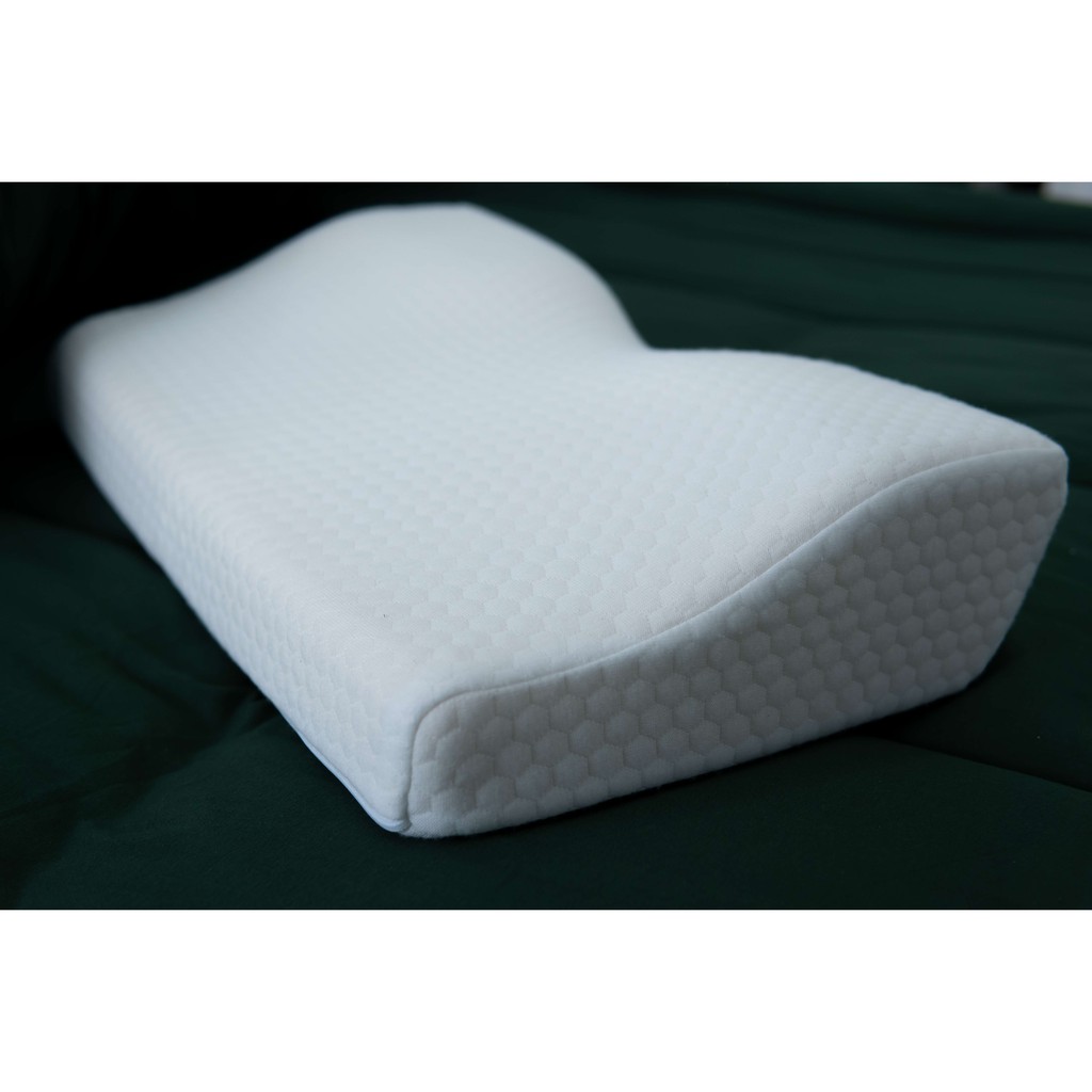 Gối Ngủ Hanava Memory Foam (50 x 30 cm) - Màu Trắng