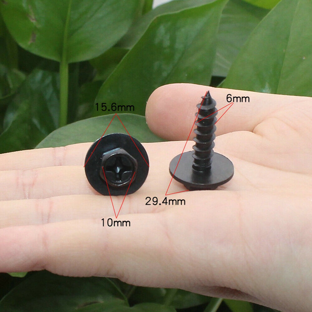 FENDER 5 Ốc Vít Nhựa Cho Lá Chắn Bùn Xe Hơi Toyota Kèm 5 Ốc Vít